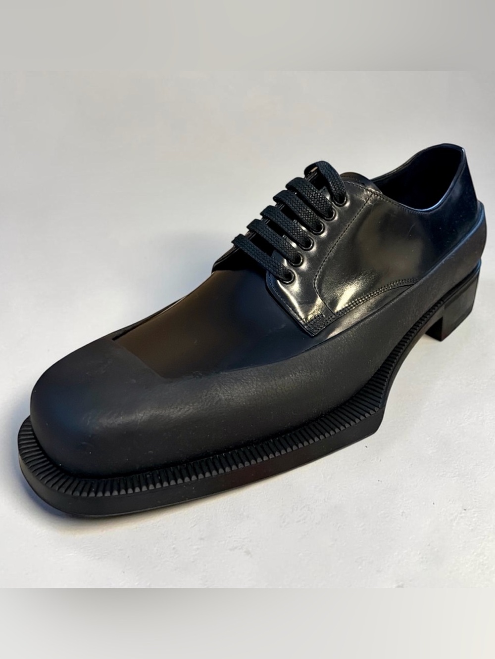 PRADA Leather Derby Dress Shoes